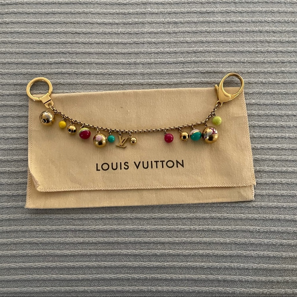 Lv signature colorful bells bag charm